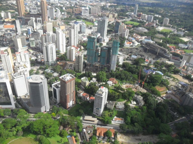 Kuala Lumpur von oben.